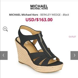 Michael Kors Berkeley Wedge Black